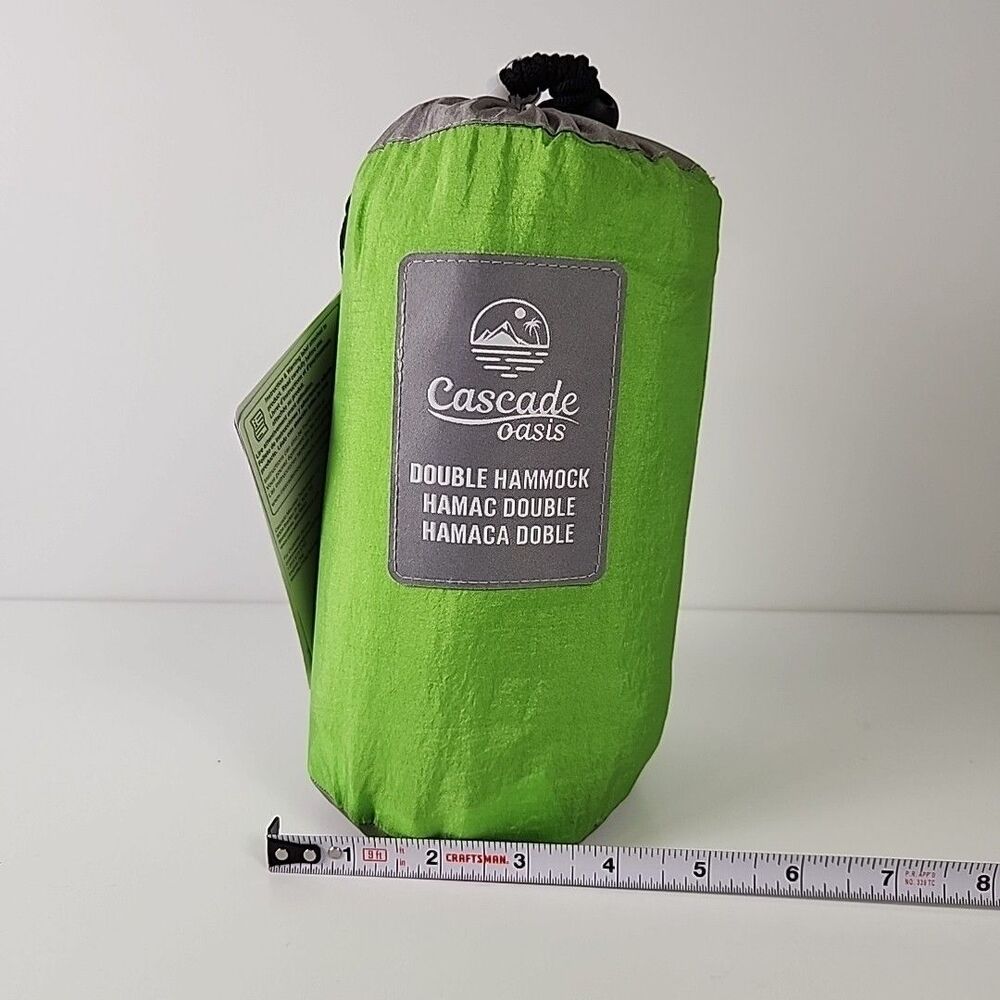 Cascade Oasis 2 Person Lightweight Nylon Travel Hammock With Straps Storage Bag - Picture 10 of 12